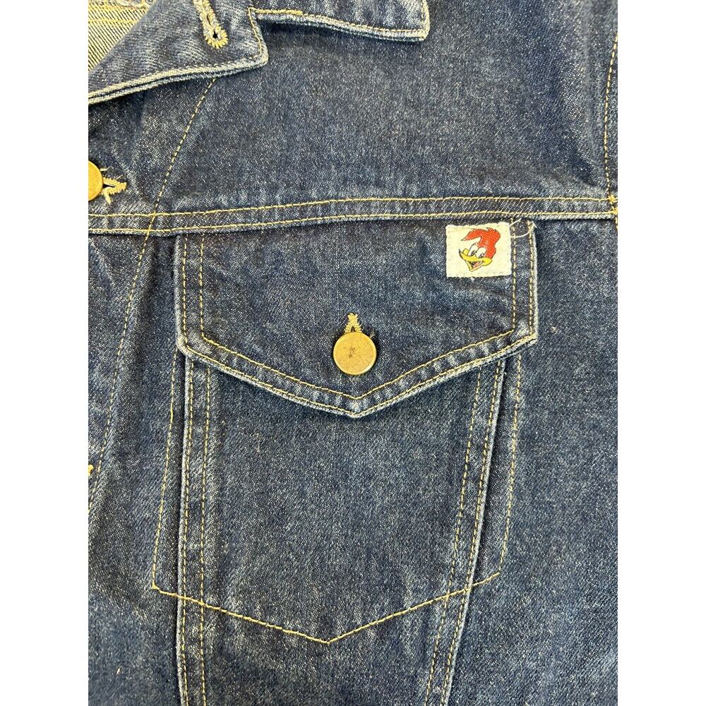 1957 Walter Lantz Woody Woodpecker Woody's Club Member Denim Jacket Sz 13 Chrty - Picture 5 of 10